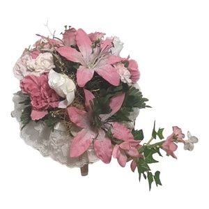 New Bridal Bouquet Artificial Silk Flower Bouquet Wedding Handcrafted